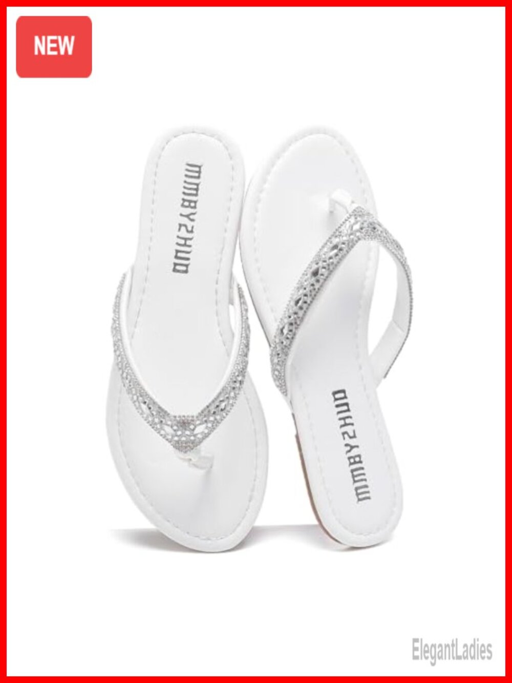 Rhinestone Flat Thong Sandals Dressy Flip Flops Faux Suede Summer Beach Slides